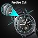 KIMILAR [5+5 Pack] Galaxy Watch 6 40mm Screen Protector Case, Anti-Fog Tempered Glass Protective Film and Hard PC Protective Bumper Compatible with Samsung Galaxy Watch 6 Accessories
