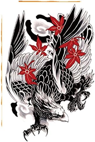 eagle hawk large 8.25" half-sleeve arm tattoo best wrist tattoo