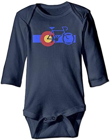 Yesgoodie Circle Colorado Cycling Cyclists Baby Onesies Long Sleeve For Unisex Boys Girls 100% Cotton 6 M