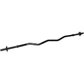 Signature Fitness Standard Olympic Super Curl Barbell Curl Bar Threaded Curl Bar, 48 inch
