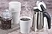 NYHI 50 Pack 8 oz White Paper Disposable Coffee Cups Hot Cold Beverage Drinking Cup for Water Juice Espresso Tea Ideal for Water Coolers Party