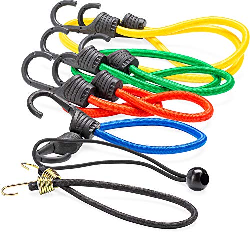 image for KING-A-MA-JIGS 30 Pack - Premium Grade Bungee Cords Assortment - Varie