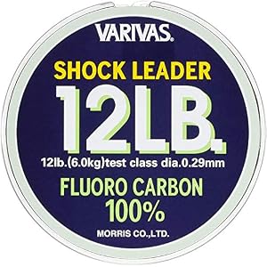 Varivas Shock Leader 100% Fluorocarbon – 30m – 12lbs – 0,29mm – 5,4kg