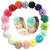 SuZhi 30 Pieces Different Colors Handmade Chiffon Flowers for DIY Headbands Girl Flower Accessories Baby Flower Headband (Multi)
