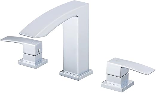 Eris Bathroom Basin Sink Faucet Waterfall Style Polished Chrome