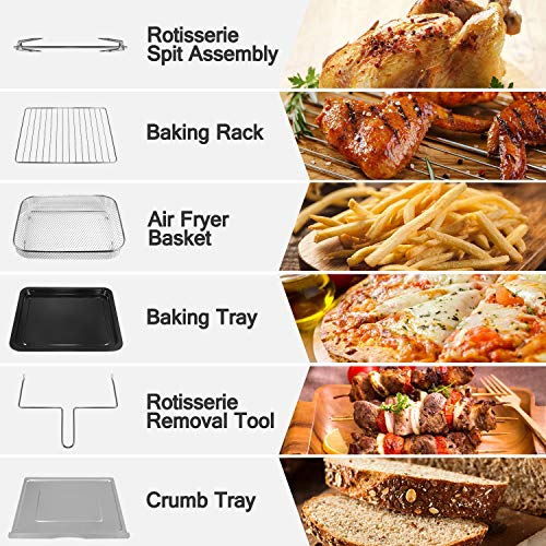 OSTBA Air Fryer Oven 1700W Air Fryer Toaster Oven Combo, 24QT/23L