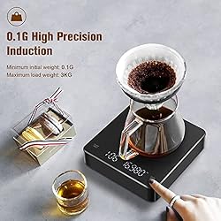 cjc Coffee Scale with Timer, Rechargeable Digital