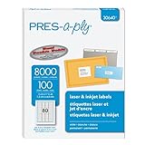 Pres-a-ply Labels for Laser & Inkjet Printers, 5 x 1.75