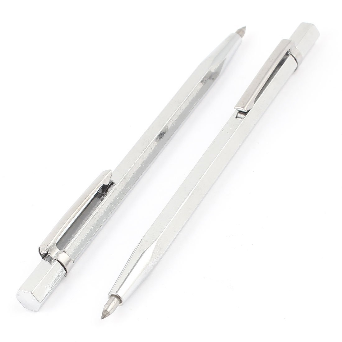 uxcell Pocket Pointed Tip Glass Tile Cutter Pen Scriber Marker 5.7" Long 2pcs for Glass Ceramics Hardened Steel Metal Sheet
