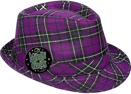 plaid fedora hat
