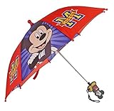 Disney Junior Disney Mickey Mouse Boys' Red and Blue Polyester Umbrella