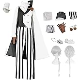 TFRVMA Costume Men's Adult Uniform Cape Full Set Halloween With Wig