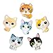 MORCART 6pcs Cat Magnets for Refrigerator, Cute Fridge Magnets for Kitchen Locker Whiteboard Office Menu Message Board