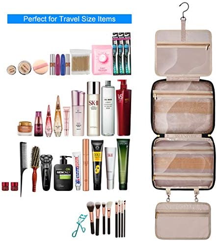 Upgraded Hanging Travel Toiletry Bag,Large Cosmetic Organizer&Water-resistant Makeup Cosmetic Bag Travel Organizer for Accessories, Shampoo, Full Sized Container, Toiletries 2 Upgraded Hanging Travel Toiletry Bag,Large Cosmetic Organizer&Water-resistant Makeup Cosmetic Bag Travel Organizer for Accessories, Shampoo, Full Sized Container, Toiletries