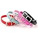 Neonr Bling Rhinestone Bow Tie Pet Cat Dog Collar Necklace Jewelry with Black,Pink,Red,Rose Red,Blue Colour for Small or Middle Cat Dog Pets.(Rose Red)