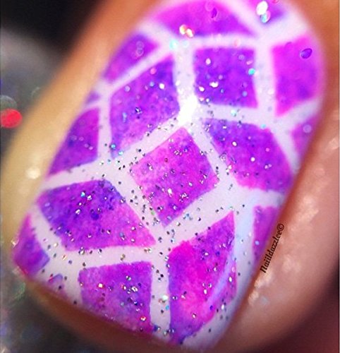 Original Diamond Stencils Nail Vinyls By Twinkled T - 1 Sheet of 16 Stencils