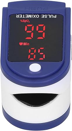 Portable Blood Oxygen Saturation Monitor with Lanyard, Pulse Oximeter Fingertip Medical Use Fingertip Pulse Oximeter, LED Digital Display Oximetry Blood Oxygen for homes