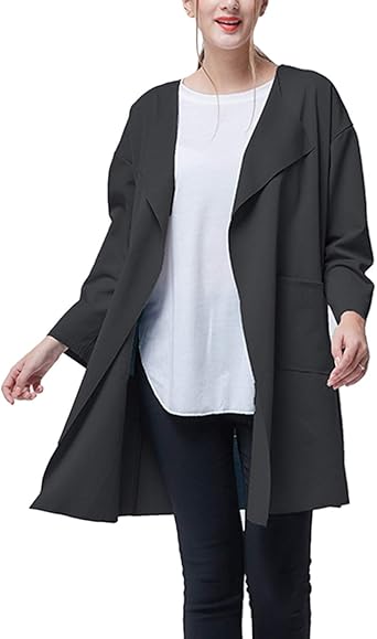 long collarless jacket