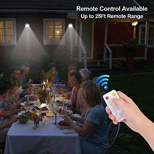 Solar Flood Lights Outdoor,JPLSK Remote Control Dual 98 LEDs 15W Solar Panel IP65 Waterproof Solar Powered Flood Light for Patio Garage Garden Driveway Yard Statute Community Sign - Thumbnail 4