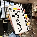 SDANDUN iPhone Xr Case Street Fashion Design, Flexible Durable Full-Protective Back Case Cover for iPhone Xr 6.1inch (White)