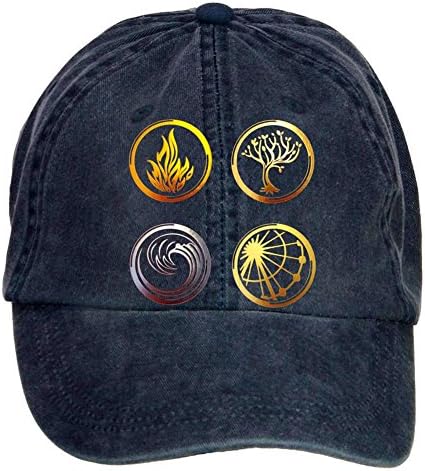 Jidlg Unisex Cotton Divergent Insurgent Allegiant Four Adjustable Peaked Baseball Cap