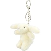 Miokkley Cute Bunny Plush Keychain for Backpack, 3.5