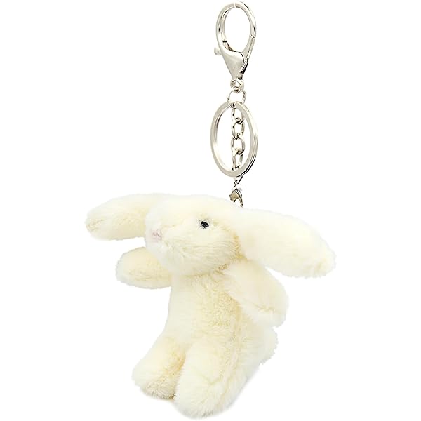 Spenlly Cute Bunny Bag Charm, Kawaii Bunny Keychain 3.5
