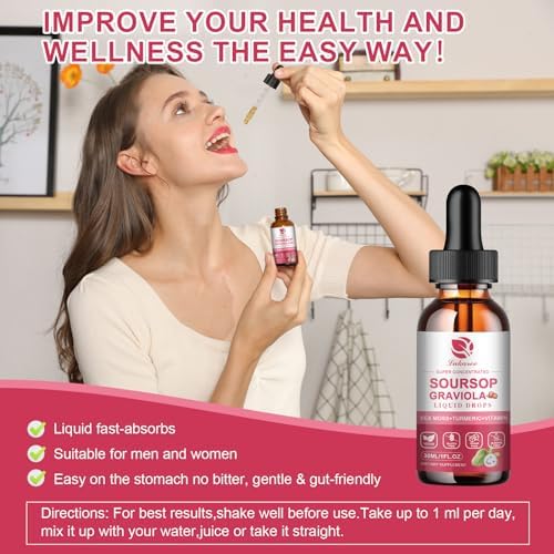(2 PACK) SOURSOP GRAVIOLA LEAF EXTRACT LIQUID DROP PLUS PURE BOTANICAL SEA MOSS FOR CELL SUPPORT & REGENERATION, IMMUNITY AND GUT HEALTH, SOURSOP BITTERS LIQUID丨FULL TEXTURE,STRAWBERRY FLAVOR,1 FL OZ