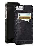 Sena Lugano Wallet ST , Leather Wrapped Card holder snap on case for the iPhone 6 Plus & iPhone 6s Plus - Black