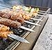 SHOPTADA Set of 8 Professional Stainless Steel Shish Kebob Skewers, 24