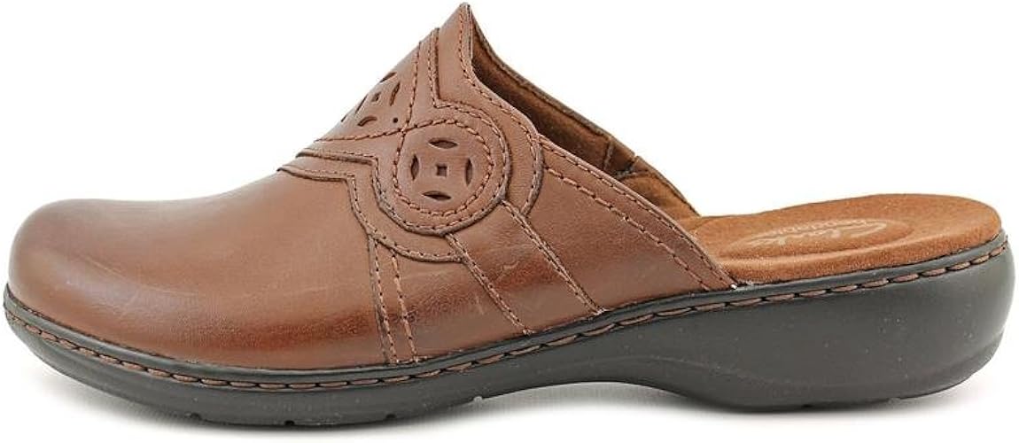 clarks ladies leather mules
