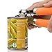 #1 Best Can Opener & 4 in 1 Heavy Duty Bottle Opener Combo Set, Professional High Quality Stainless Steel, Ergonomic Design Soft Grip Handle. Imperial Kitchen Collection (Tangerine)