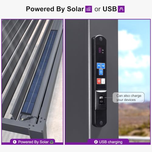 PURPLE LEAF 10x12 Louvered Pergola Review: Adjustable Aluminum Shelter With LED Lights image 27
