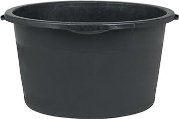 Mörtelkübel 90 L 700x360 mm rund schwarz