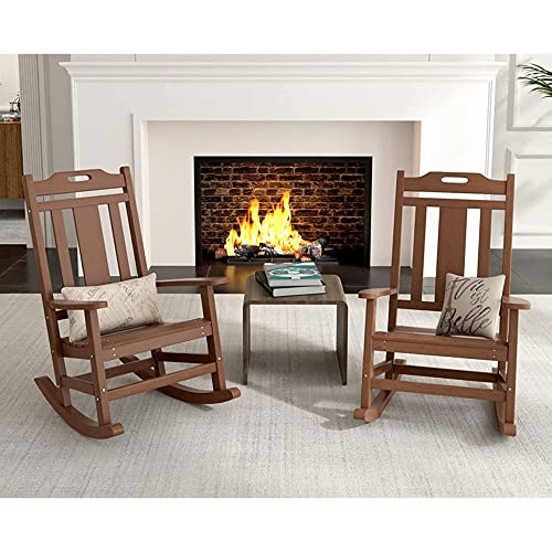 PolyTEAK Porch Rockers Collection Poly Lumber Wood Alternative All