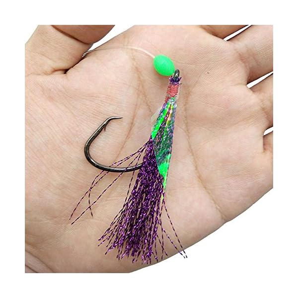 Shaddock-Fishing-30-Pack-Sabiki-Fishing-Rigs-Fishing-Flasher-Lures-Baits-Hooks-with-Luminous-BeadsFish-SkinBarrel-Swivel