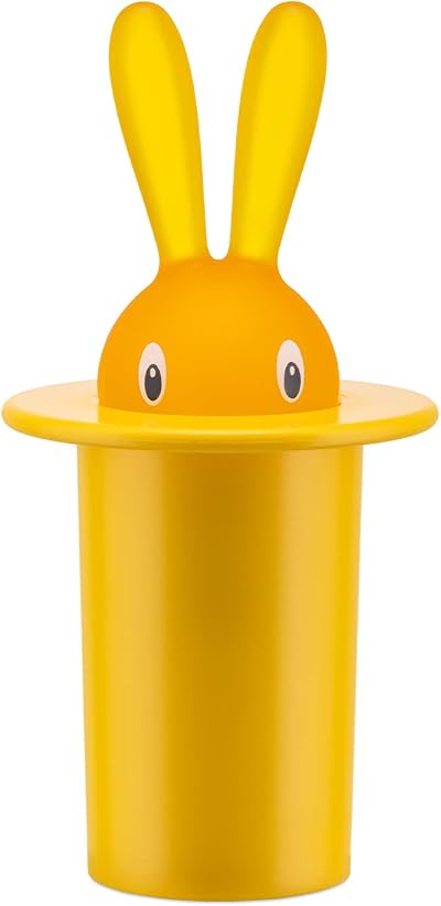 Alessi A di Alessi Magic Bunny Toothpick Yellow PMMA ASG16 Y 12 x 8.5 x 35 cm