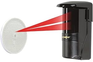 Seco-Larm E-931-S50RRGQ Reflective Photoelectric Beam Sensor, Up to 50ft Sensing Range, Weatherproof IP55 Construction for Indoor/Outdoor Usage, Anti-Condensation Housing