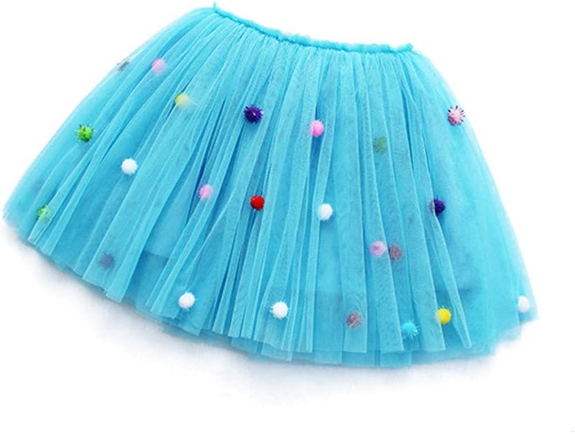Gooket Little Big Girls' 3 Layers Tulle Tutu Skirt Princess Party Dancing Ballerina Skirt Girls (6month-12yr)