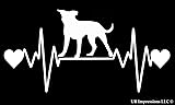 UR Impressions Pitbull Heartbeat Decal Vinyl