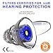 High Fidelity Ear Plugs Noise Reduction for Reusable Hearing Protection Professional Musicians Concerts Shooting Construction Work Swimming Meditations Travel Flying Pressure Comfortable and Safe
