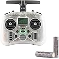 Xiangtat Radiomaster Pocket Hall Gimbal EdgeTX Transmitter Remote Control Portable Lightweight Built in LED Light Foldable Antenna (CC2500 Transparent M2 with Batrery)