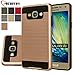 Galaxy A5 Case, Samsung Galaxy A5 Case (Not fit A5 2016) Aomax Anti-Shock Brushed Metal Texture TPU PC Dual Layer Hybrid Non-slip Protective Case For Samsung Galaxy A5 (VLS Rose Gold)