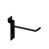 Only Hangers 4" Black Slatwall Hooks