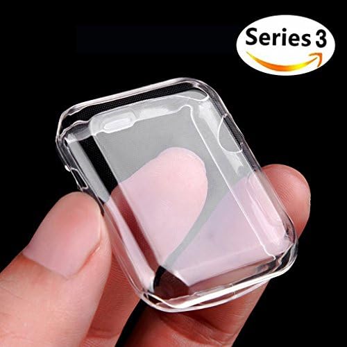 Apple Watch Series 3 Case Screen Protector, XYIYI iWatch Screen Protector TPU All-Around 0.3mm Ultra-Thin Soft Hd Clear Full Cover for 2017 New Apple iWatch Series 3 (42mm)
