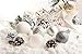 Zolee 2.36” Set of 24ct Christmas Balls Shatterproof Painting Tree Ornaments with Portable Gift Box (Silver & White)