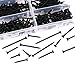 Hilitchi 220-Pcs #7 Coarse Thread Drywall Screw Assortment Kit, Bugle Head, Phillips Drive, Black Oxide Finish, for Drywall Sheetrock, Wood - [6 Different Size]