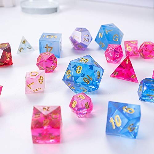 image for LET'S RESIN 19 Styles Resin Dice Molds Set,Polyhedral Game Dice Molds 