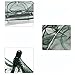 Foldable Bait Cast Mesh Trap Net Portable Fishing Landing Net Shrimp Cage for Fish Lobster Prawn Minnow Crayfish Crab with Hand Rope Floating Circle (6 Sides 6 Holes)