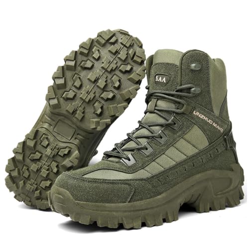 Men's Waterproof Work Boots Lightweight Non-Slip Hiking Tactical Boots